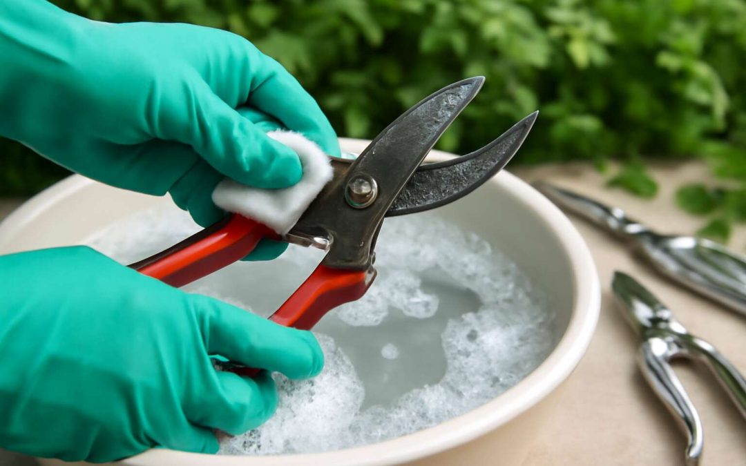 how to clean and disinfect garden tools
