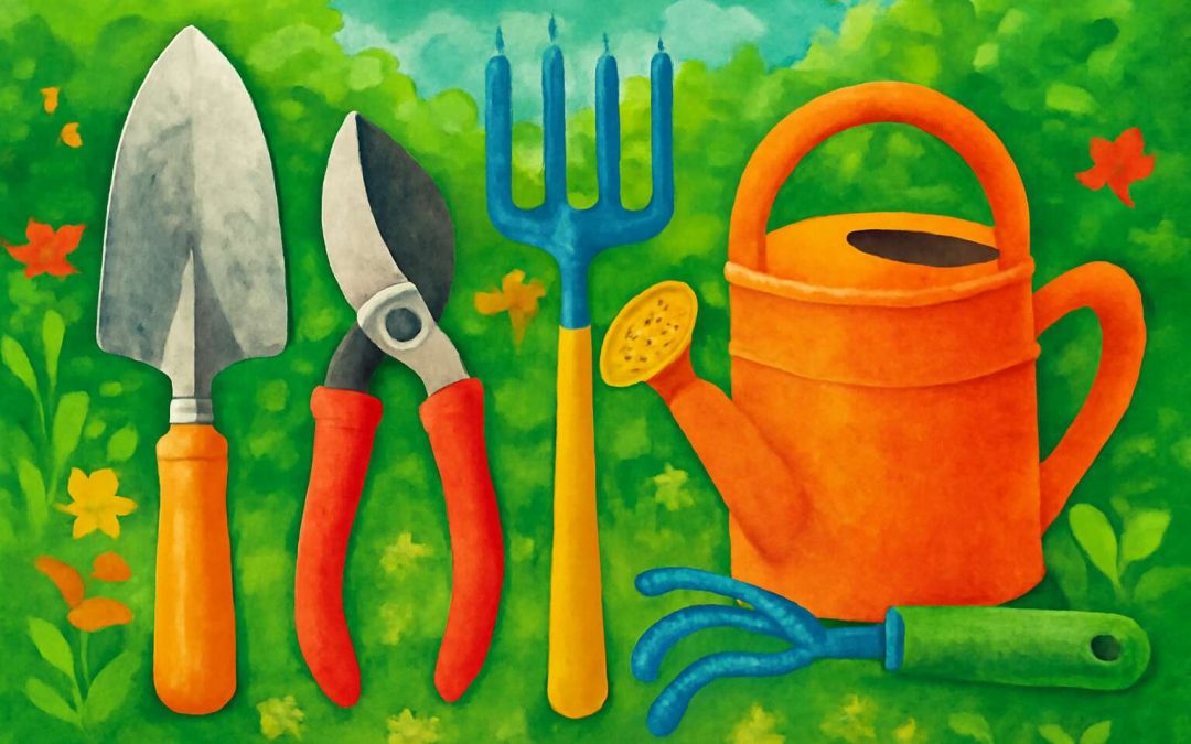 garden tools names list with pictures