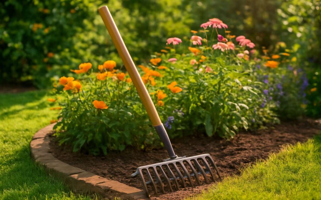 Transform Your Yard with the garden tools rake for effortless, pristine beds.