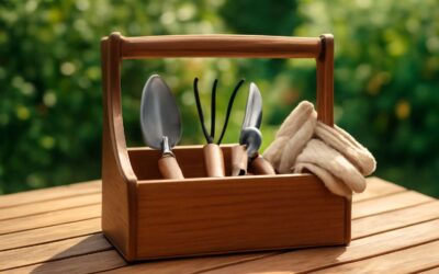 Upgrade your shed with a garden tools caddy that makes garden tasks effortless