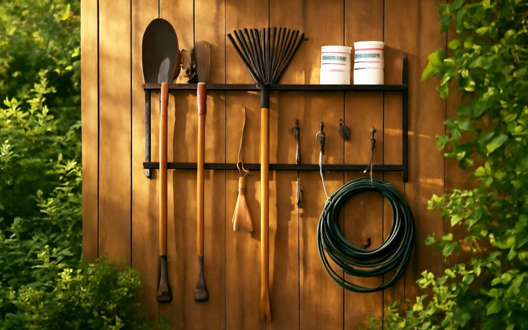 Transform your shed with a garden tools storage rack that keeps everything accessible