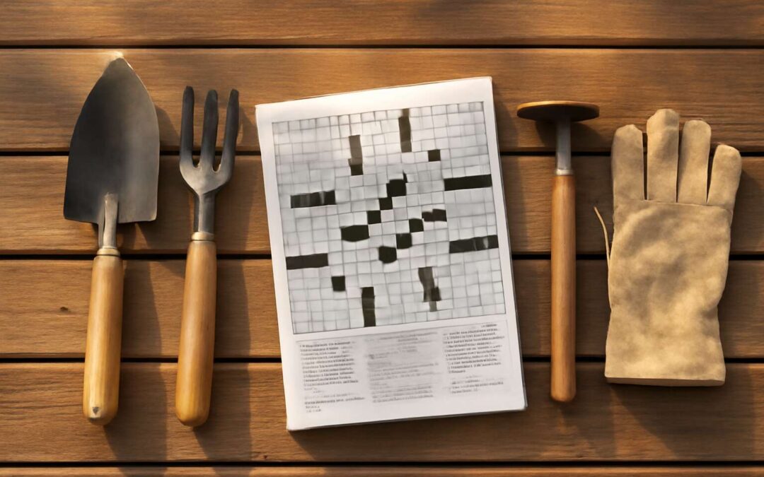 garden tools crossword clue