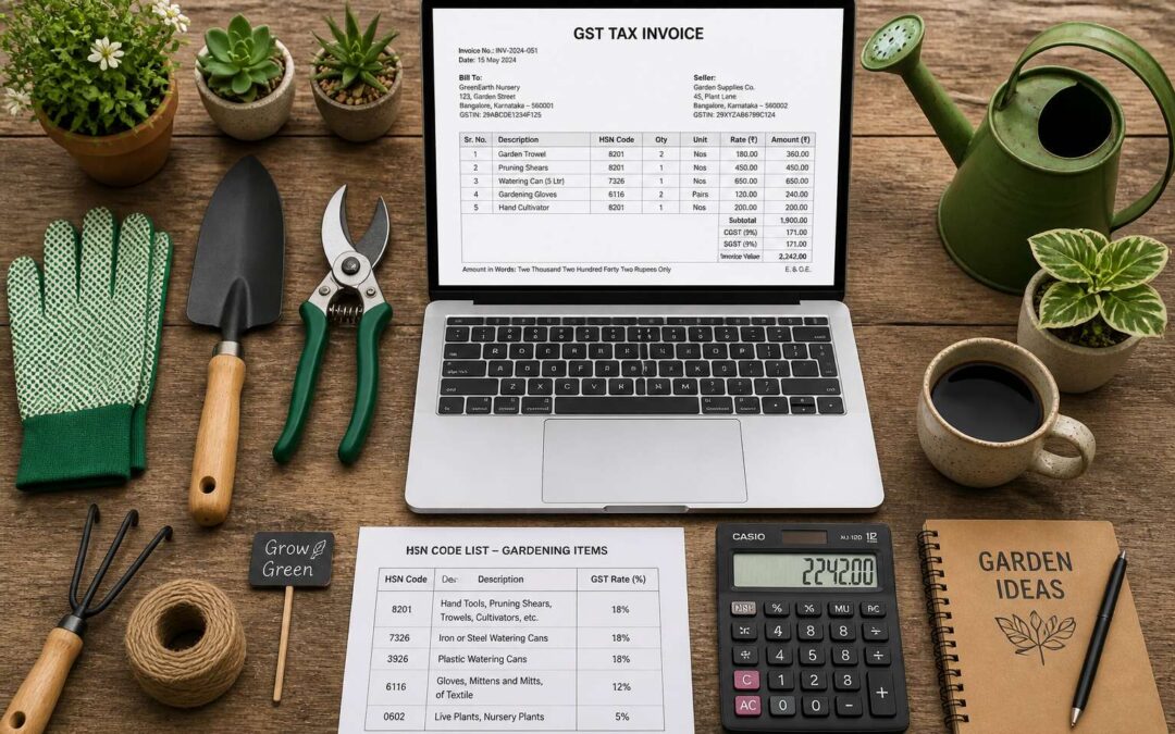garden tools hsn code and gst rate