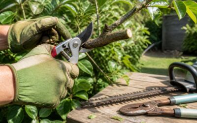 Garden tools to cut bushes, ideal for trimming shrubs.